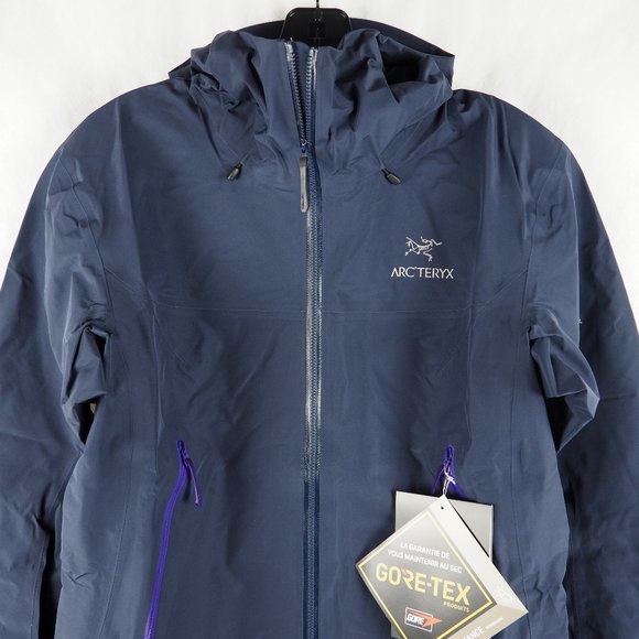 Arc'teryx Women's Beta LT Jacket Hoody Gore-Tex Pro Lightweight Black Sapphire S - Picture 2 of 10